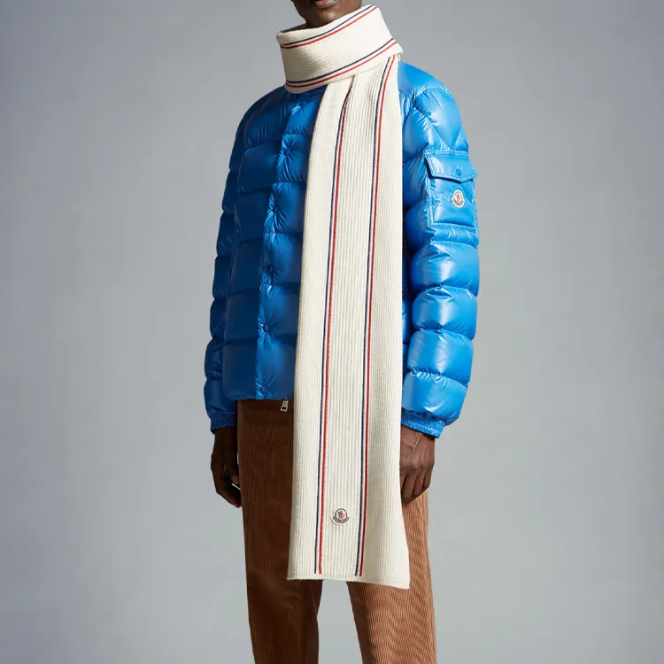 Moncler Knit Scarves Men's Beige-1