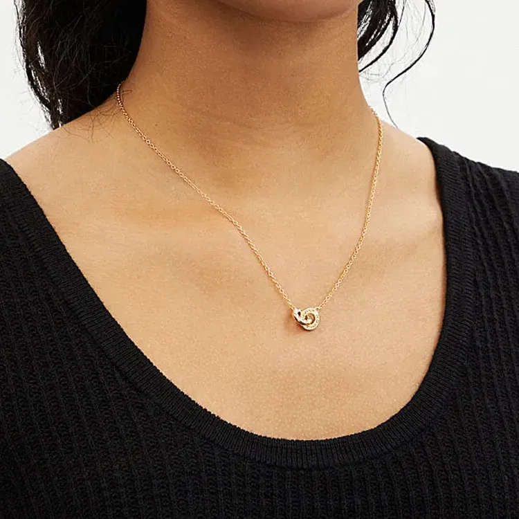 COACH Copper Necklaces Women's Gold-4