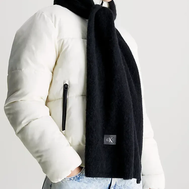 Calvin Klein Logo patch Wraparound style Scarf-1