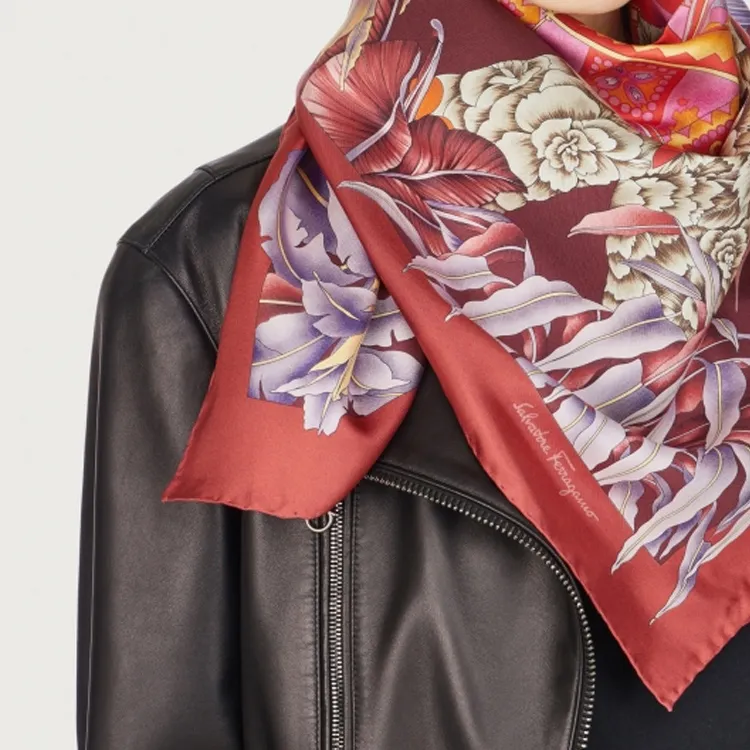 Ferragamo Tiger-print Detail Scarf-1