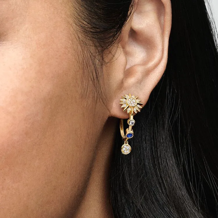 Pandora Earrings Women's Gold/Silver-2