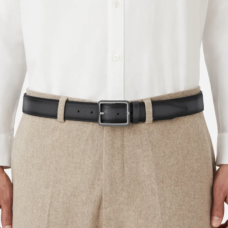 MONTBLANC Buckle Leather Belt-1