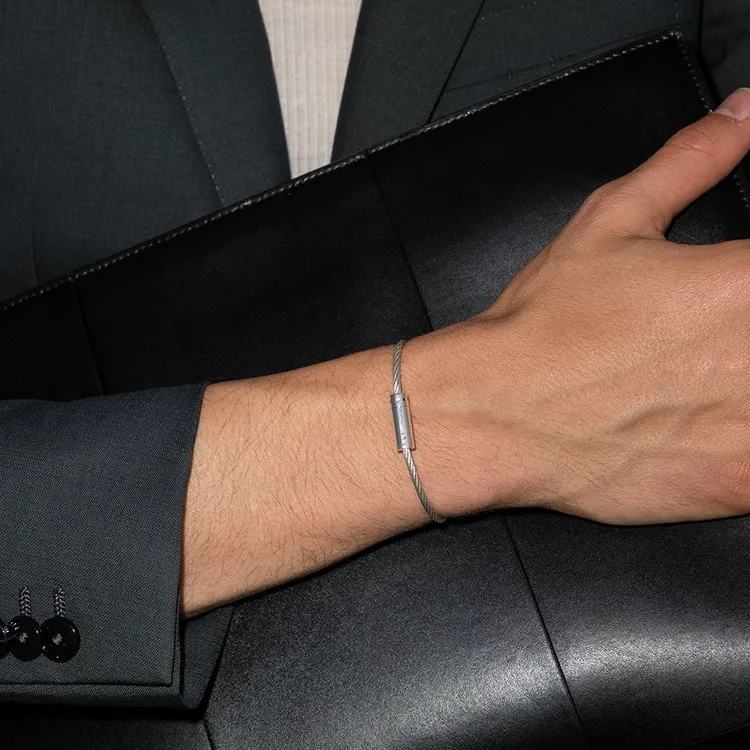 Le Gramme Le 9g Brushed Cable Bracelet-1
