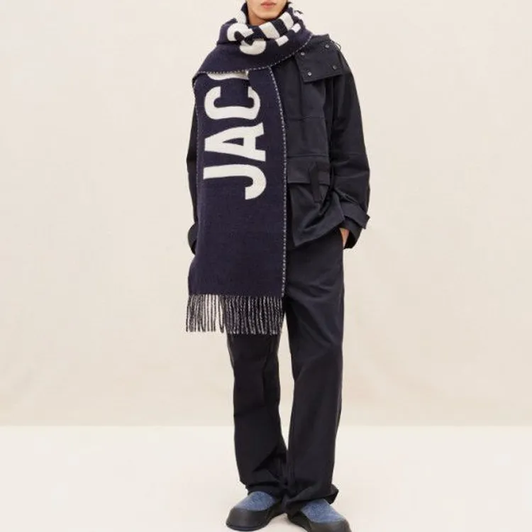 Jacquemus Fringe Logo Scarf-4