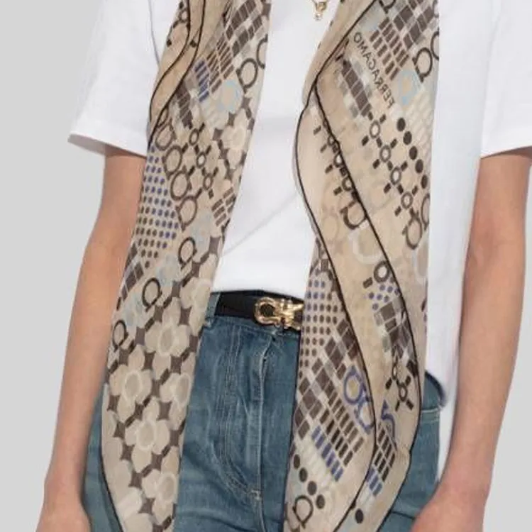 Ferragamo Gancini Printed Scarf-1