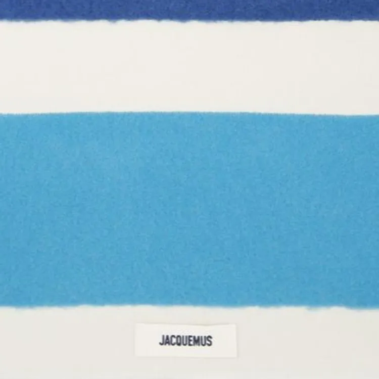 Jacquemus Alpaca Knit Scarves Men's Multicolor Blue-2