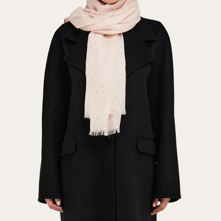 FERRAGAMO Cashmere Shawls Women's Light Pink-2