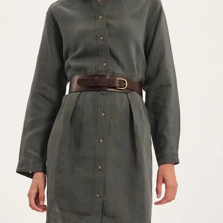 INES DE LA FRESSANGE Calfskin Leather Belts Women's Black -2