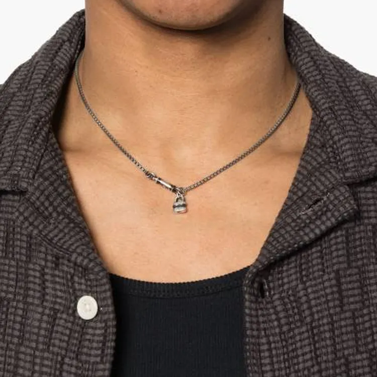 Werkstatt Munchen Symbol Lock Necklace-2