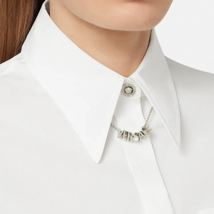 VERSACE Logo lettering Necklace-2