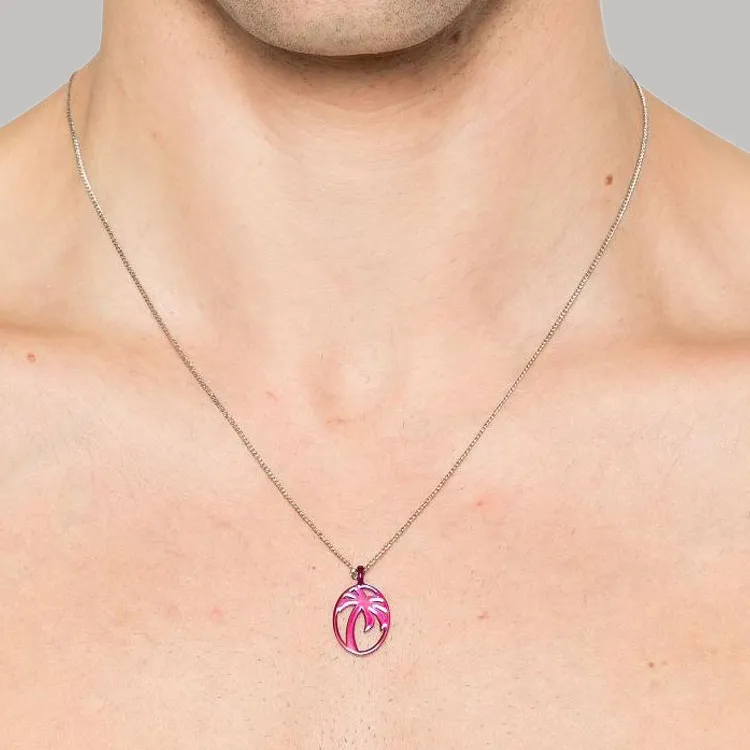 PALM ANGELS Oval Palm Necklace-2