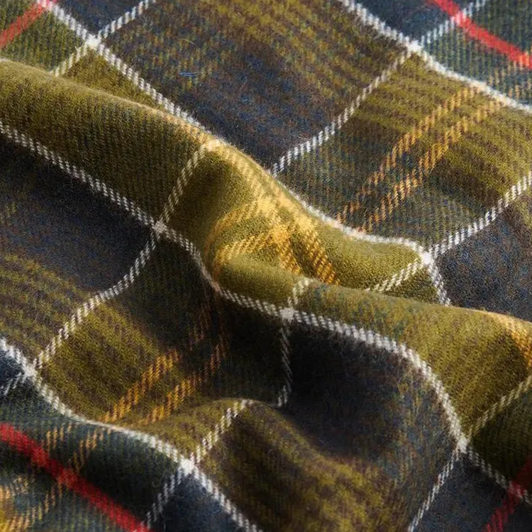 BARBOUR Wool Knit Scarves Men's Green-2