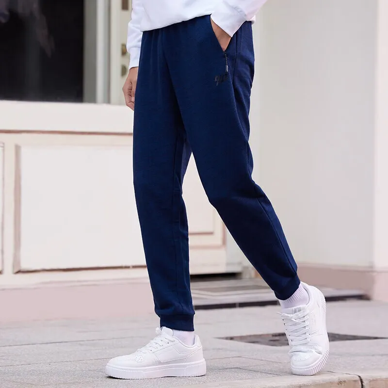 QIAODAN Knitted Sweatpants Men Black Man Blue-2