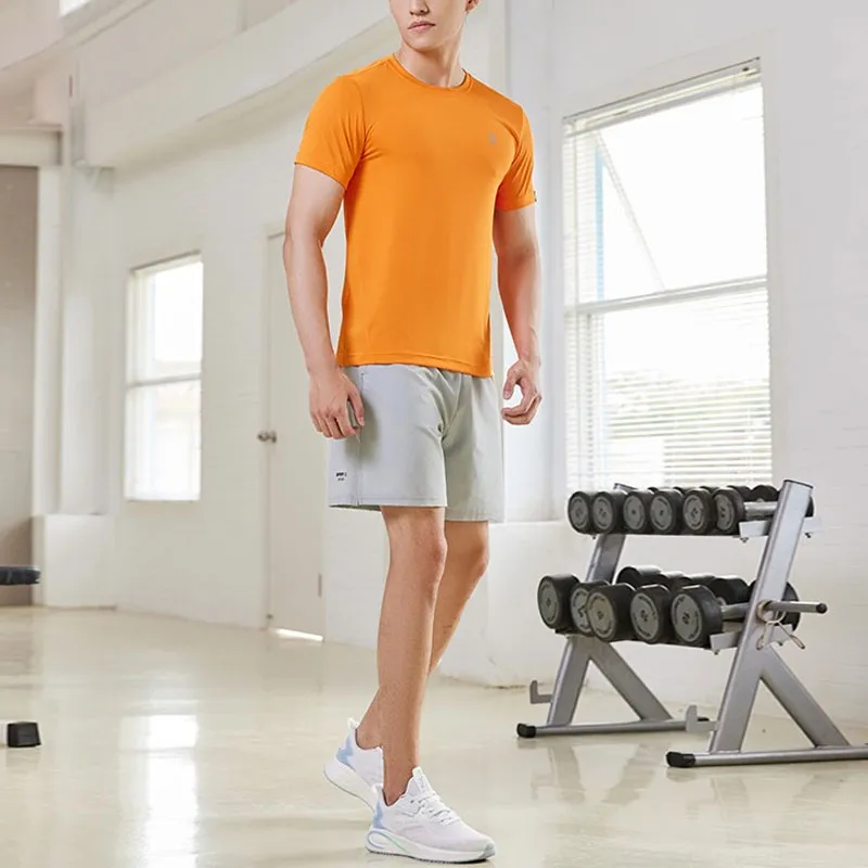 QIAODAN T Shirt Men's Sun Orange-2