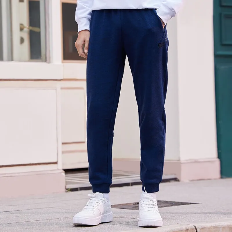 QIAODAN Knitted Sweatpants Men Black Man Blue-3