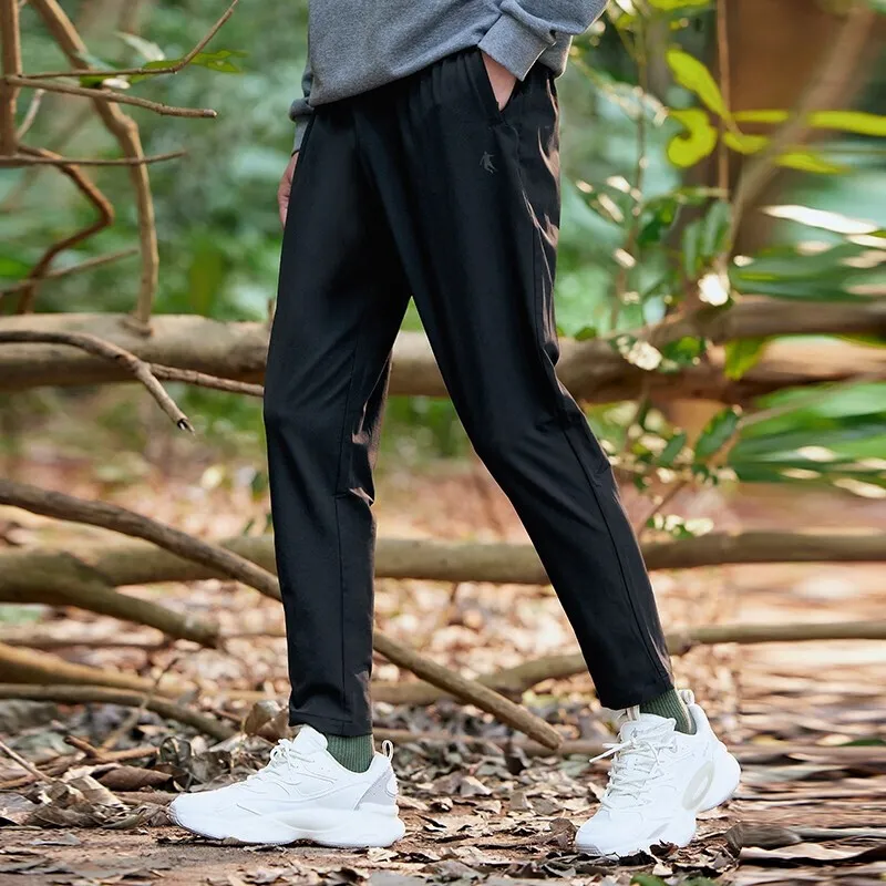 QIAODAN Casual Pants Men's Black-4