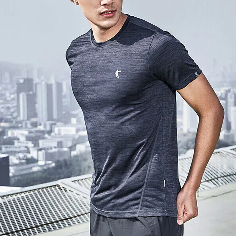 QIAODAN T Shirt Men's Black Gray-4