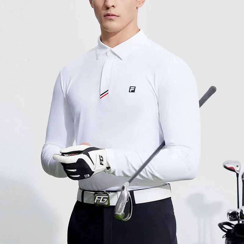 FILA Golf Series Polo Shirts Men Jade White-2