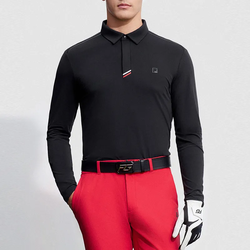 FILA Golf Series Polo Shirt Men's Pitch Black-2