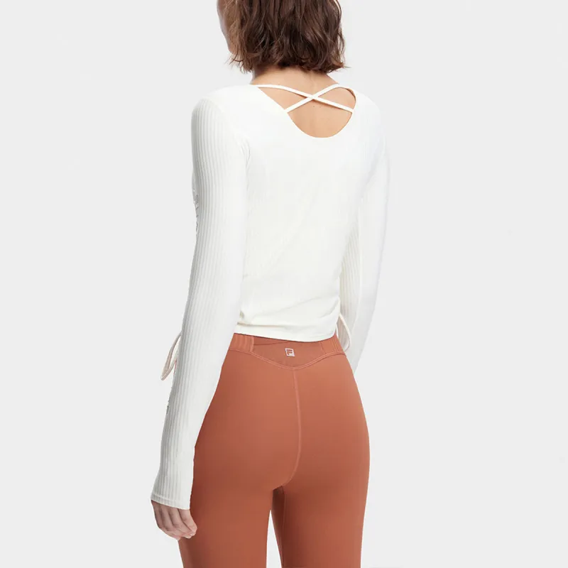 FILA Fitness Clothing Women's Vanilla White-4