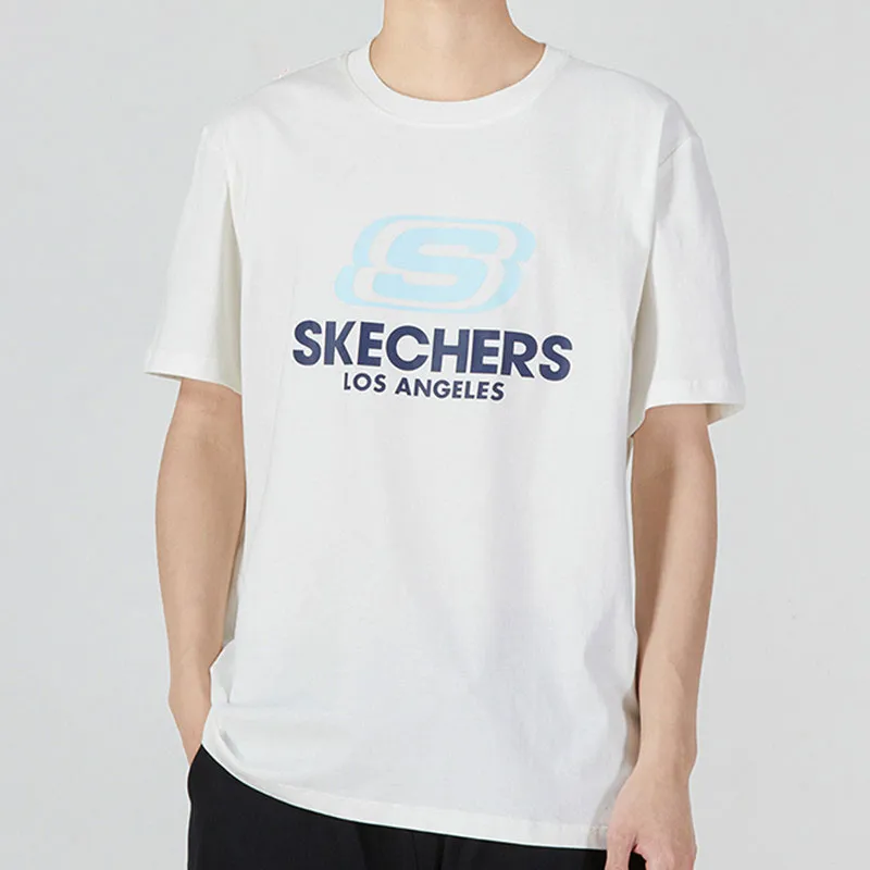 Skechers T Shirt Unisex Marshmallow White-3