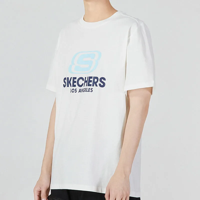 Skechers T Shirt Unisex Marshmallow White-5