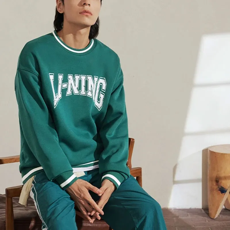 LiNing Sports Life Collection Sweatshirt Unisex Deep Ink Green-2