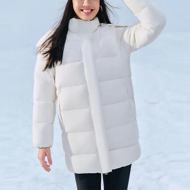 Skechers Down Jacket Women's Tofu White-3
