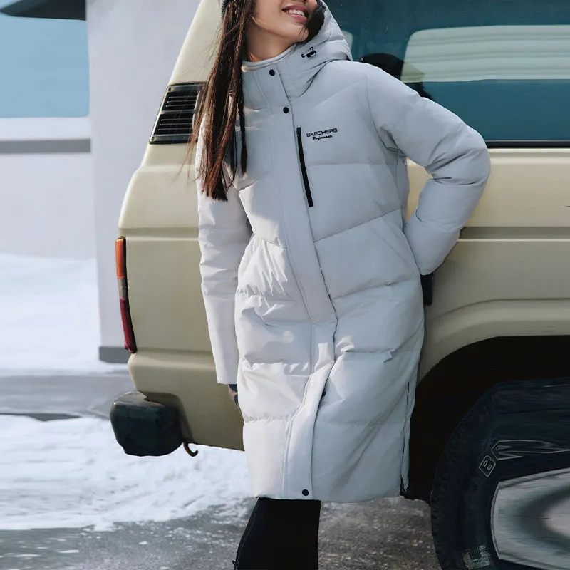 Skechers Heat Source Series Down Jackets Women's Light Gray/00PD-3