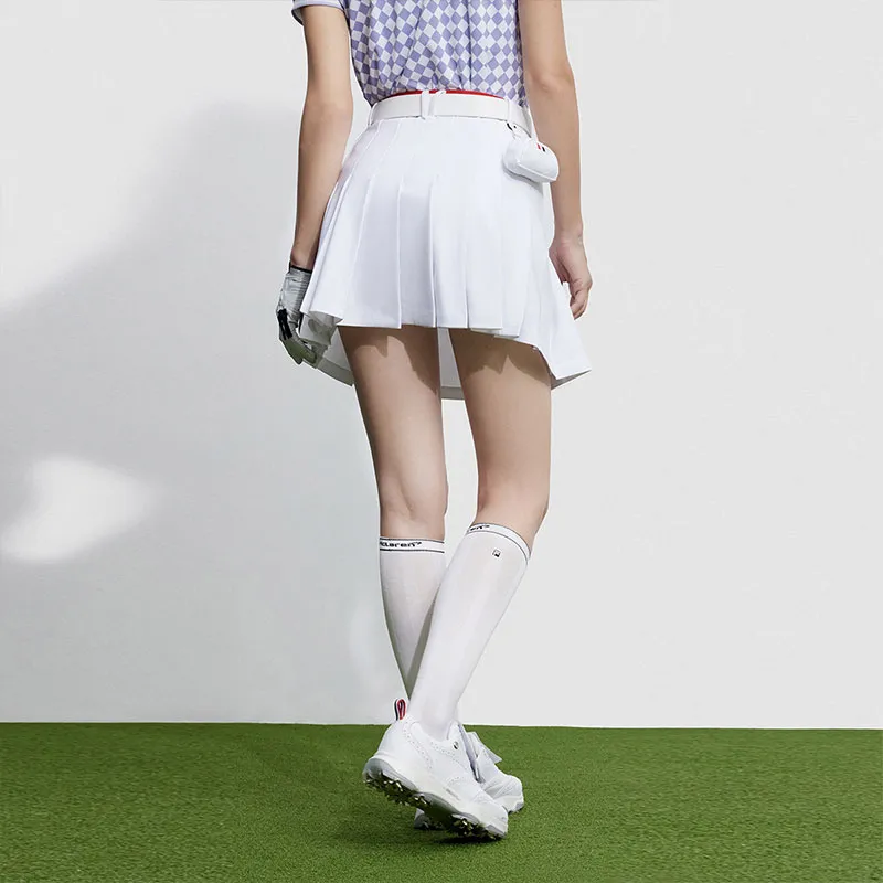 FILA Golf Series Casual Short Skirts Women's Jade White-3