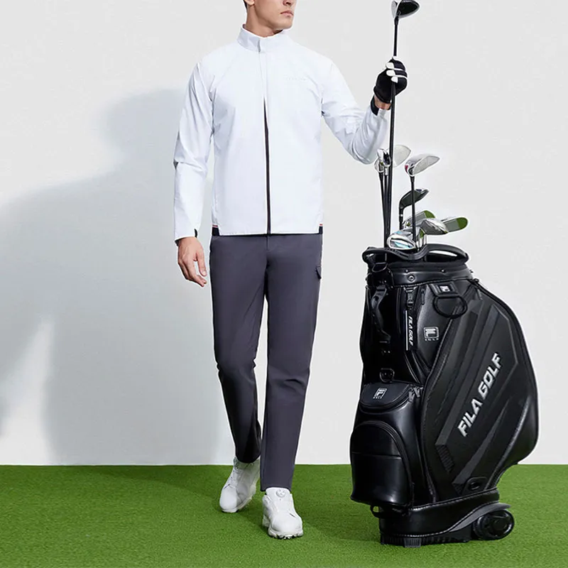 FILA Golf Series Jackets Men Jade White-2