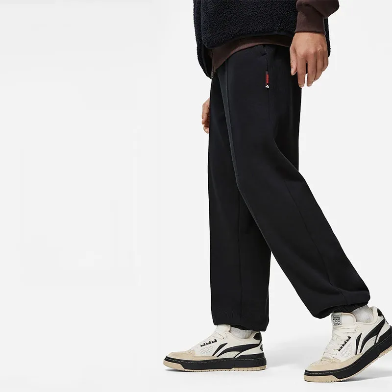 LiNing Badfive Knitted Sports Pants Men's Black-3