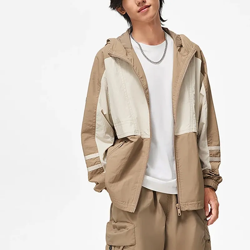 LiNing Sports Trend Series Jacket Men's Dusty Khaki Light Chestnut-3