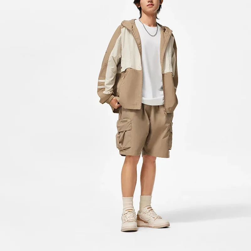 LiNing Sports Trend Series Jacket Men's Dusty Khaki Light Chestnut-2