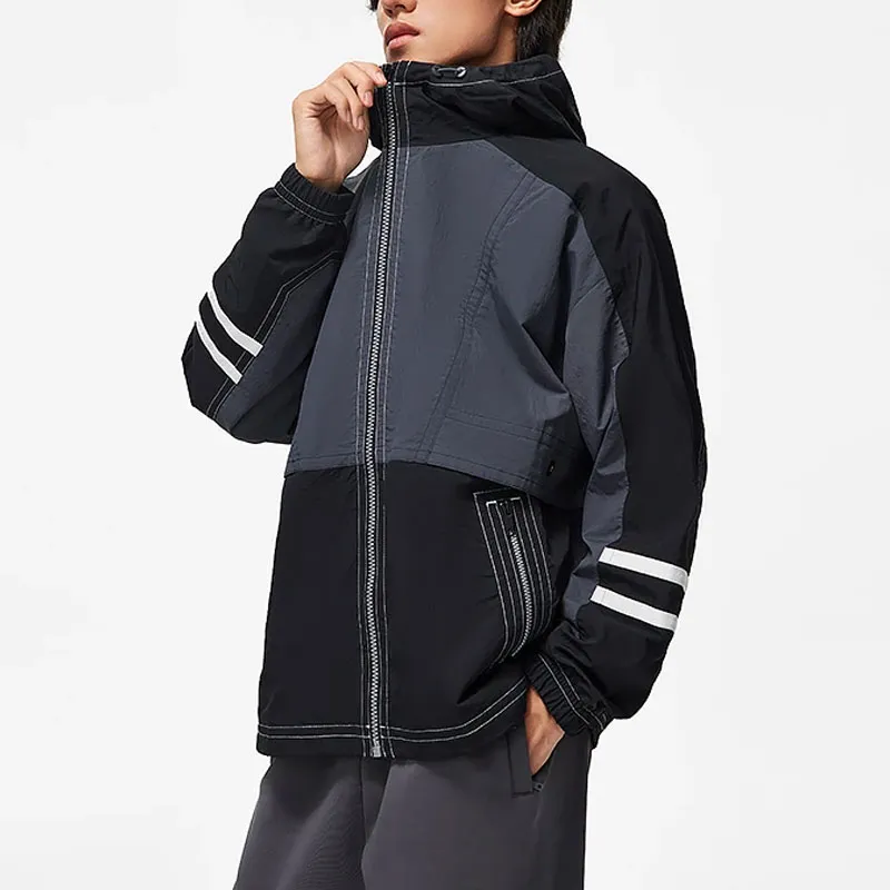 LiNing Sports Trend Series Trench Coat Men's Ebony Black Black-2