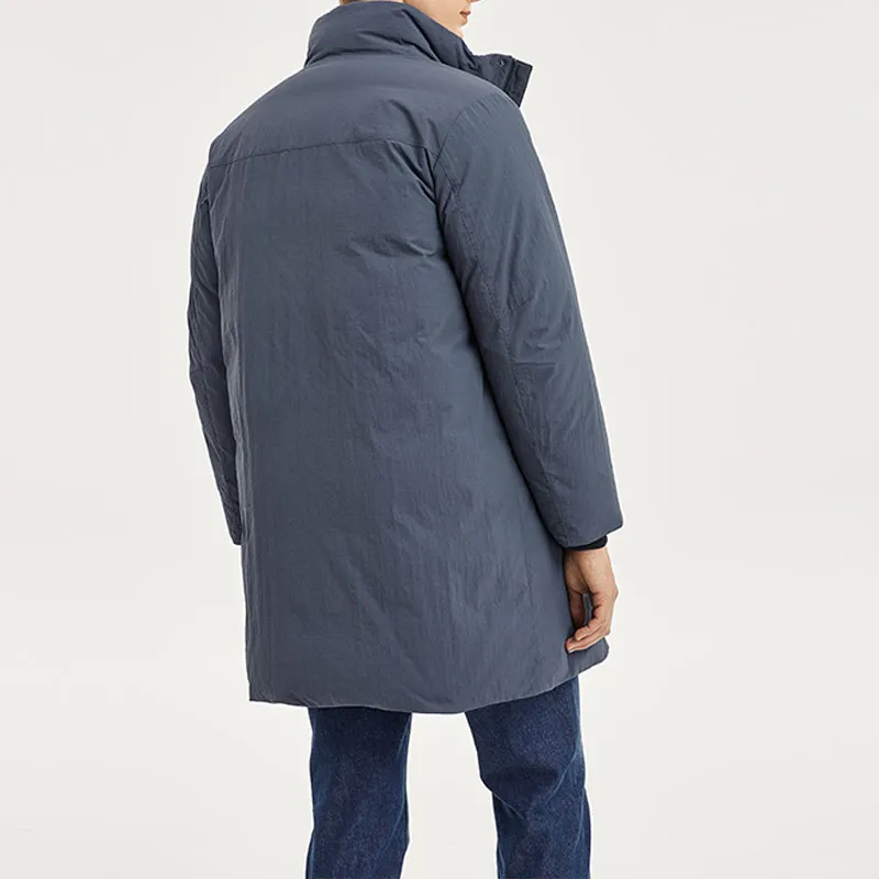 Skechers Down Jacket Men's Ink Gray-3