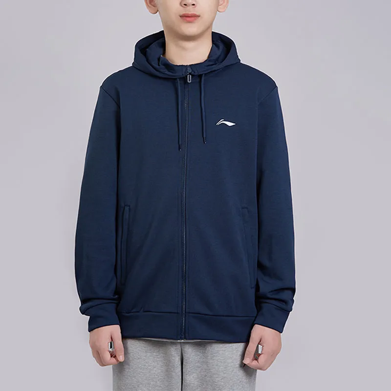 LiNing Badminton Series Jackets Coats Men's Navy Blue-2