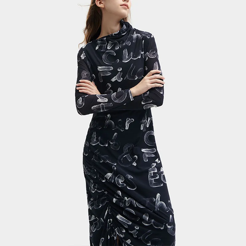 FILA Long Sleeved Dresses Women's All Over Print-4