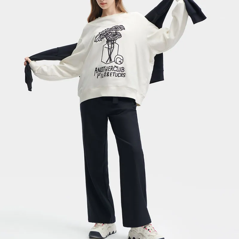 FILA Sweatshirts Women's Coconut Milk White-4