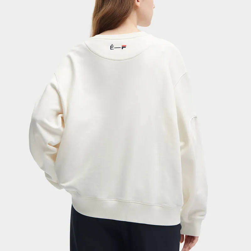 FILA Sweatshirts Women's Coconut Milk White-3