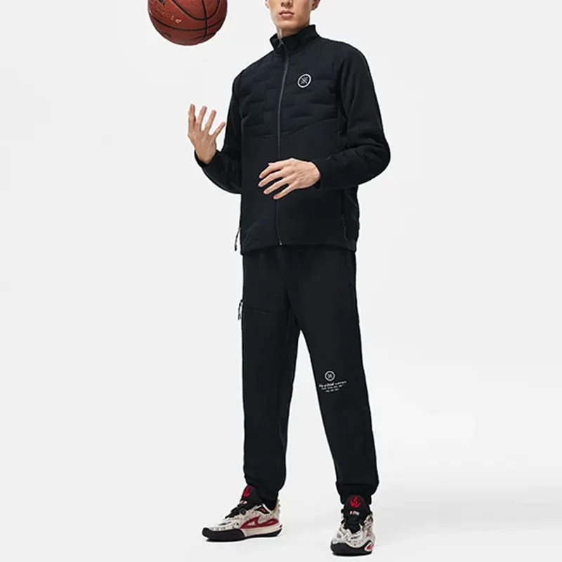 LiNing Knitted Sports Pants Men's Black-5