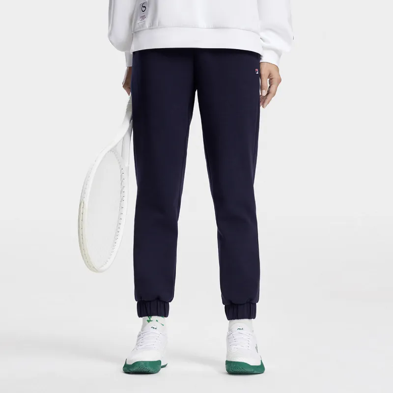 FILA Knitted Sweatpants Women's Royal Blue-2