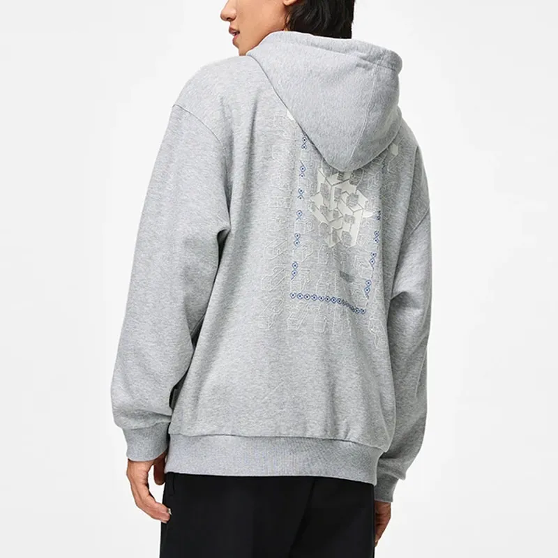LiNing Sports Trend Series Sweatshirt Unisex Heather Gray-3