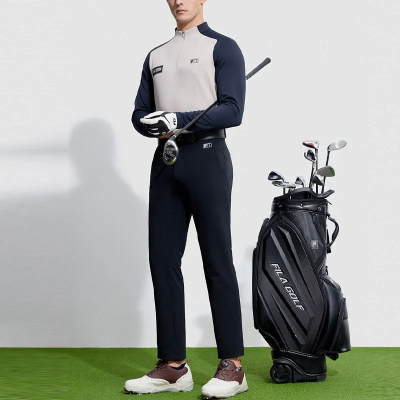 FILA Golf Series T Shirts Men Monotone Gray-3