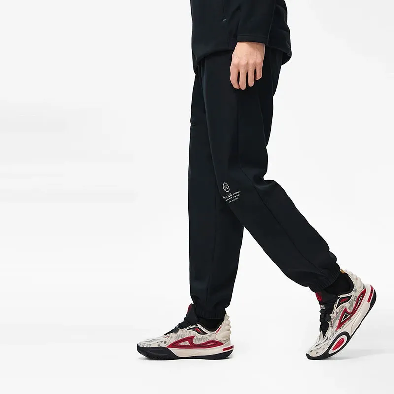 LiNing Knitted Sports Pants Men's Black-4
