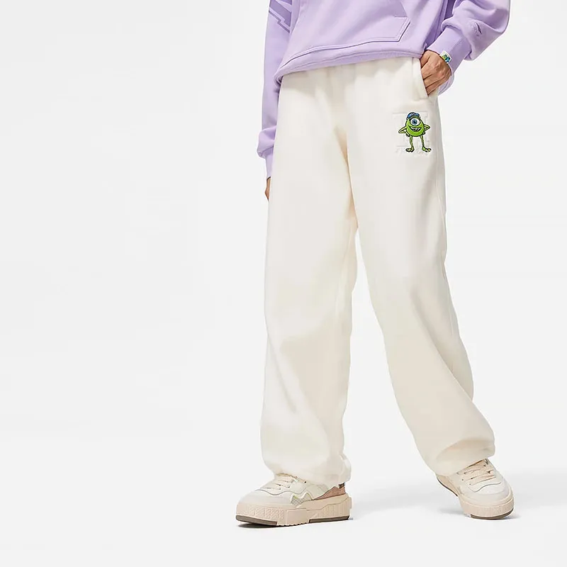 Disney X LINING Knitted Sweatpants Women's Ecru-2