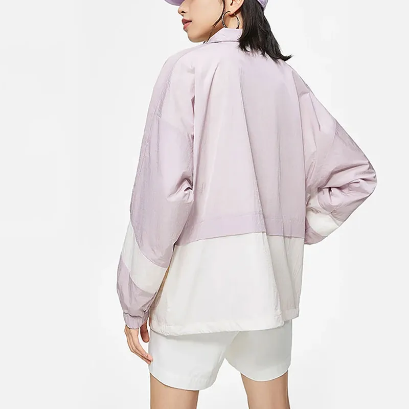 LiNing Sports Fashion Collection Jackets Coats Women's Silk Purple/Ivory-3