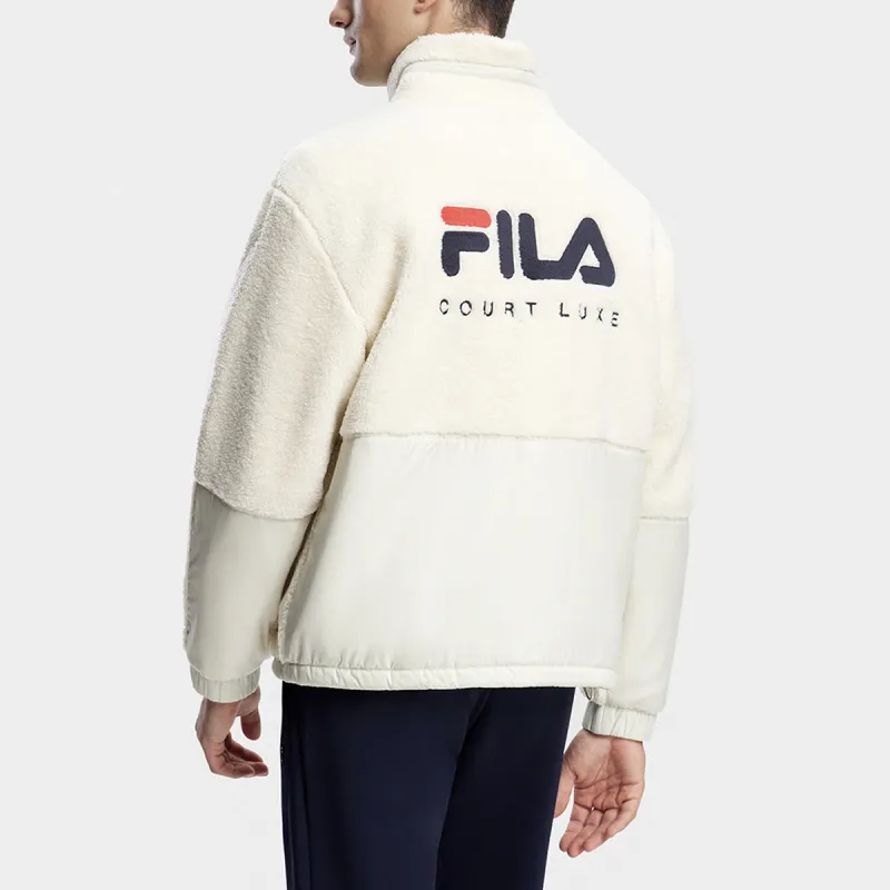 FILA Velvet Jackets Men Asparagus White-3