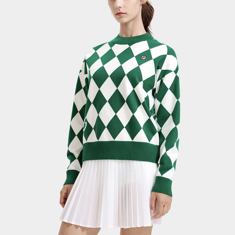 FILA Knitwear Women's Jacket Green-5
