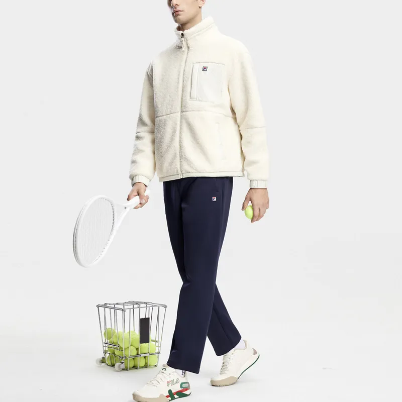 FILA Velvet Jackets Men Asparagus White-5